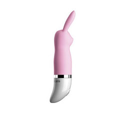 Crush Silicone Snuggle Bunny Mini Vibe Waterproof Pink 2.25 Inch